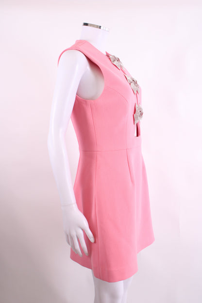 Rebecca Vallance S/S Rhinestone Bow Dress Pink 12 | O/S, Pink