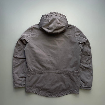 C.P. Company Grey AW09 Brushed-Feel Padded Hooded Jacket | Medium, Grey