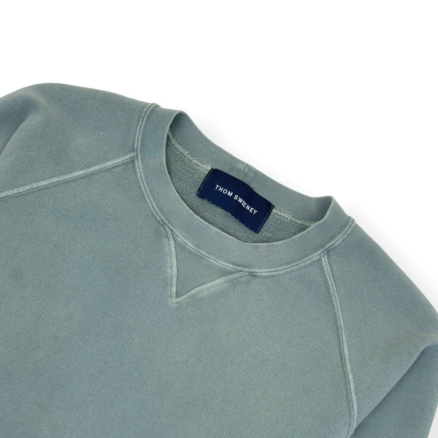 THOM SWEENEY COTTON RAGLAN SWEATSHIRT SAGE L | Large, Sage