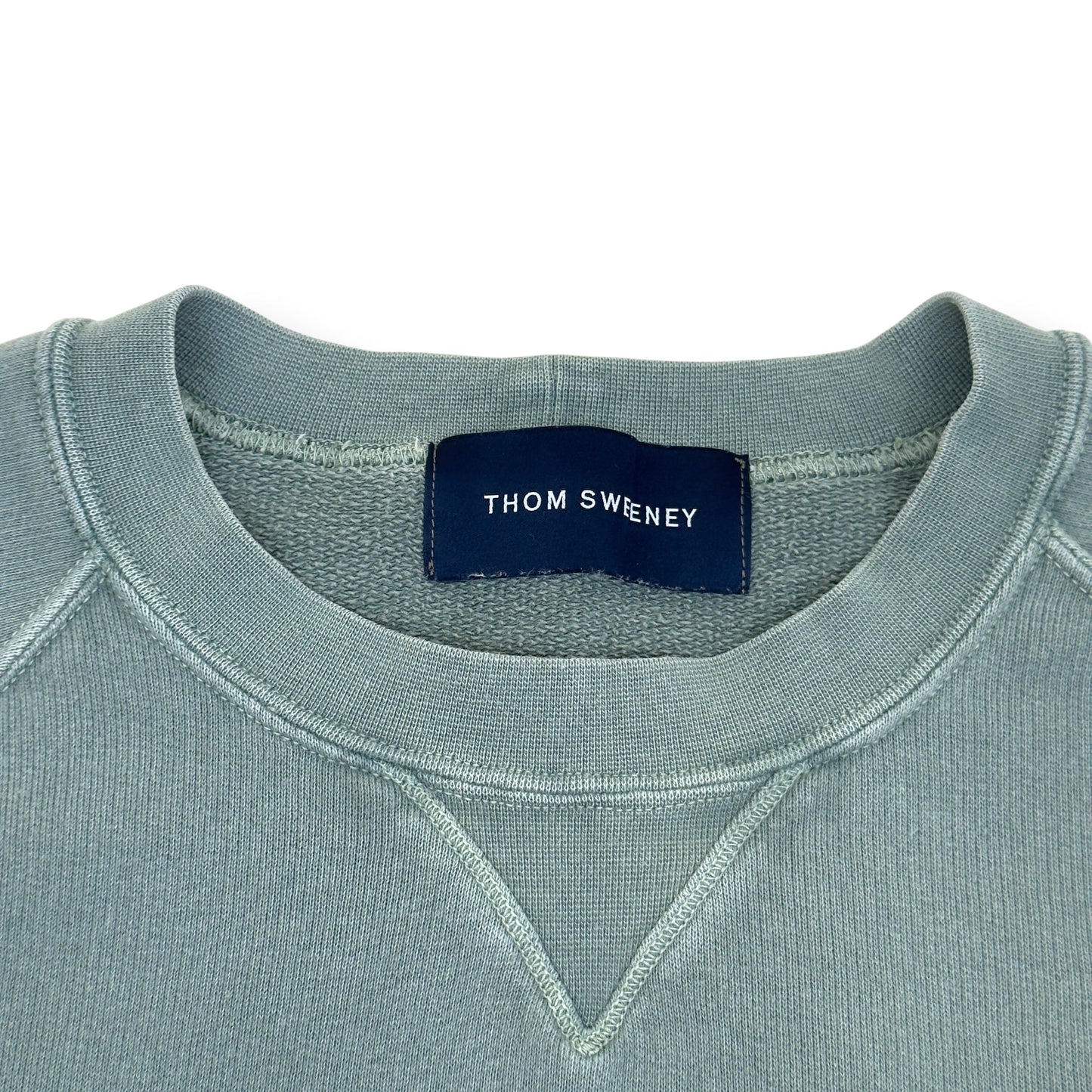 THOM SWEENEY COTTON RAGLAN SWEATSHIRT SAGE L | Large, Sage