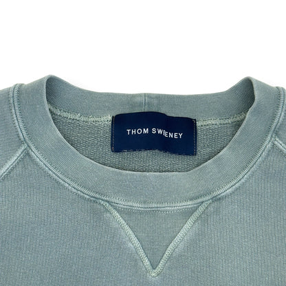 THOM SWEENEY COTTON RAGLAN SWEATSHIRT SAGE L | Large, Sage