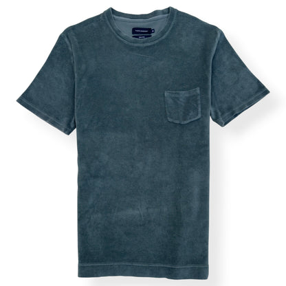 THOM SWEENEY TERRY COTTON POCKET T-SHIRT GREEN M | Medium, Green