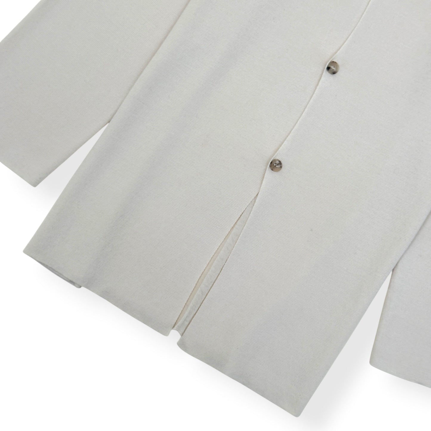 THE ROW CASHMERE OPEN COLLAR BUTTON CARDIGAN CREAM M | Medium, Cream