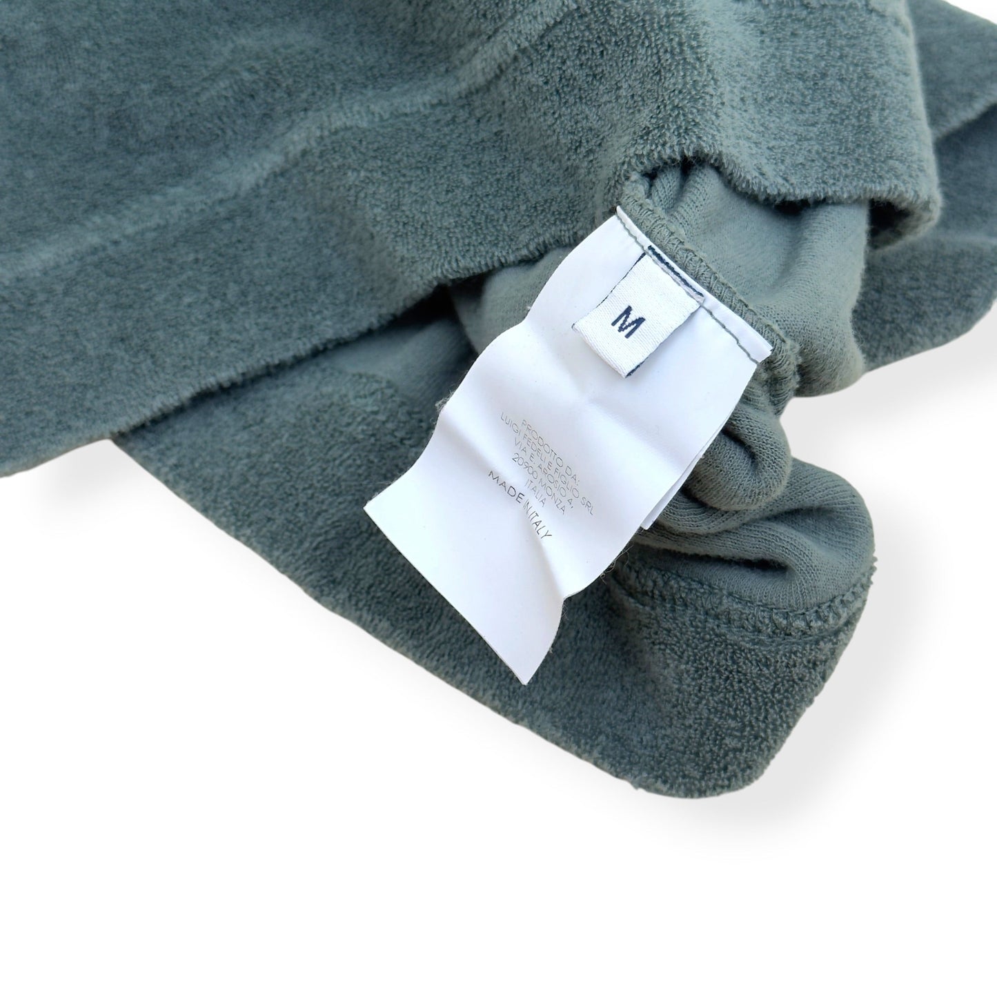 THOM SWEENEY TERRY COTTON POCKET T-SHIRT GREEN M | Medium, Green