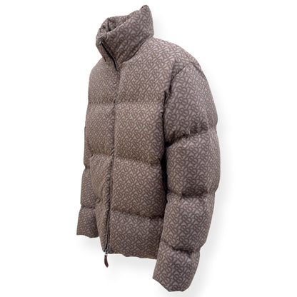 BURBERRY TB MONOGRAM DOWN PUFFER JACKET BROWN M | Medium, Brown