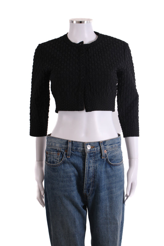 Alaia L/S Cropped Cardigan Black 12 | O/S, Black