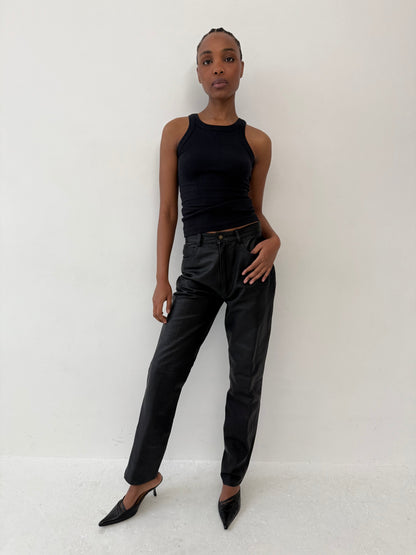 Leather trousers | Default Title, Black