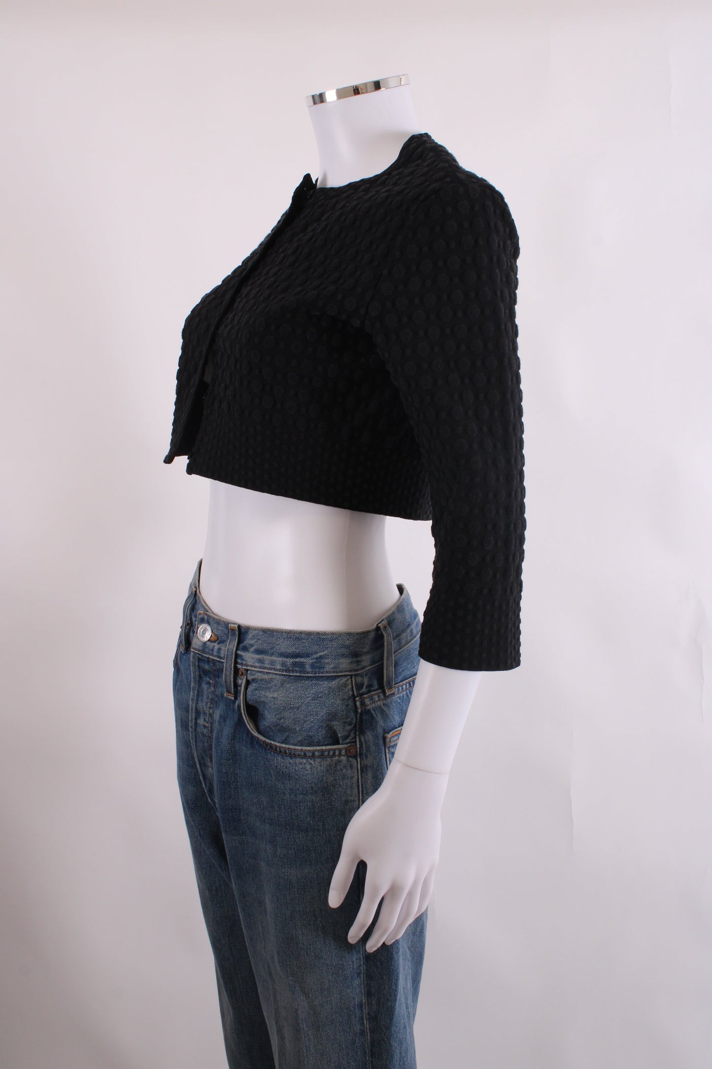 Alaia L/S Cropped Cardigan Black 12 | O/S, Black