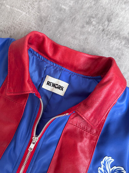 VT Rework : Crystal Palace F.C. FA Cup Champions Leather Jacket