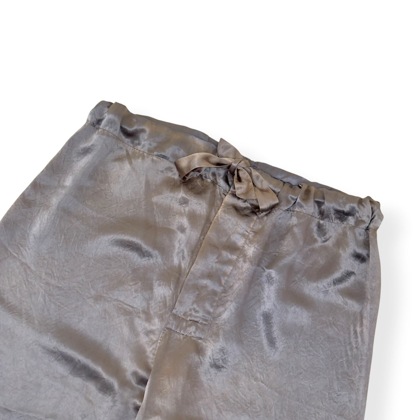 MAISON MARGIELA OVERSIZED SATIN DRAWSTRING TROUSERS SAGE 48 / M | Medium, Sage