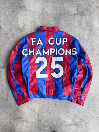 VT Rework : Crystal Palace F.C. FA Cup Champions Leather Jacket