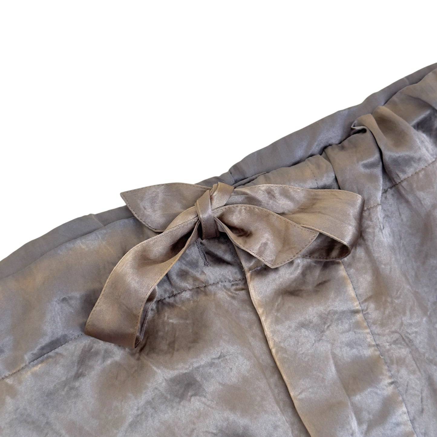 MAISON MARGIELA OVERSIZED SATIN DRAWSTRING TROUSERS SAGE 48 / M | Medium, Sage