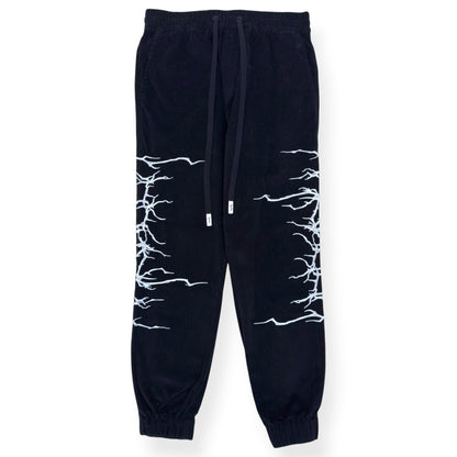 HACULLA FALLEN ANGEL PRINT TROUSERS BLACK / WHITE M | Medium, Black