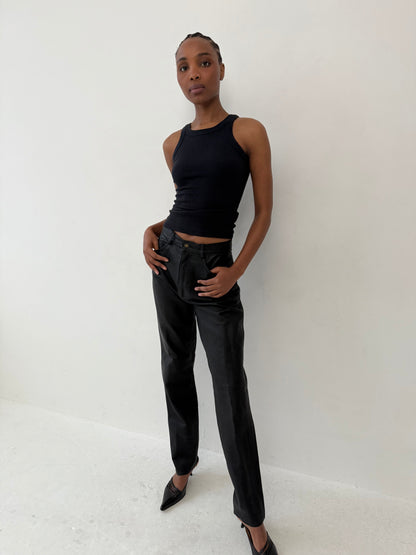 Leather trousers | Default Title, Black