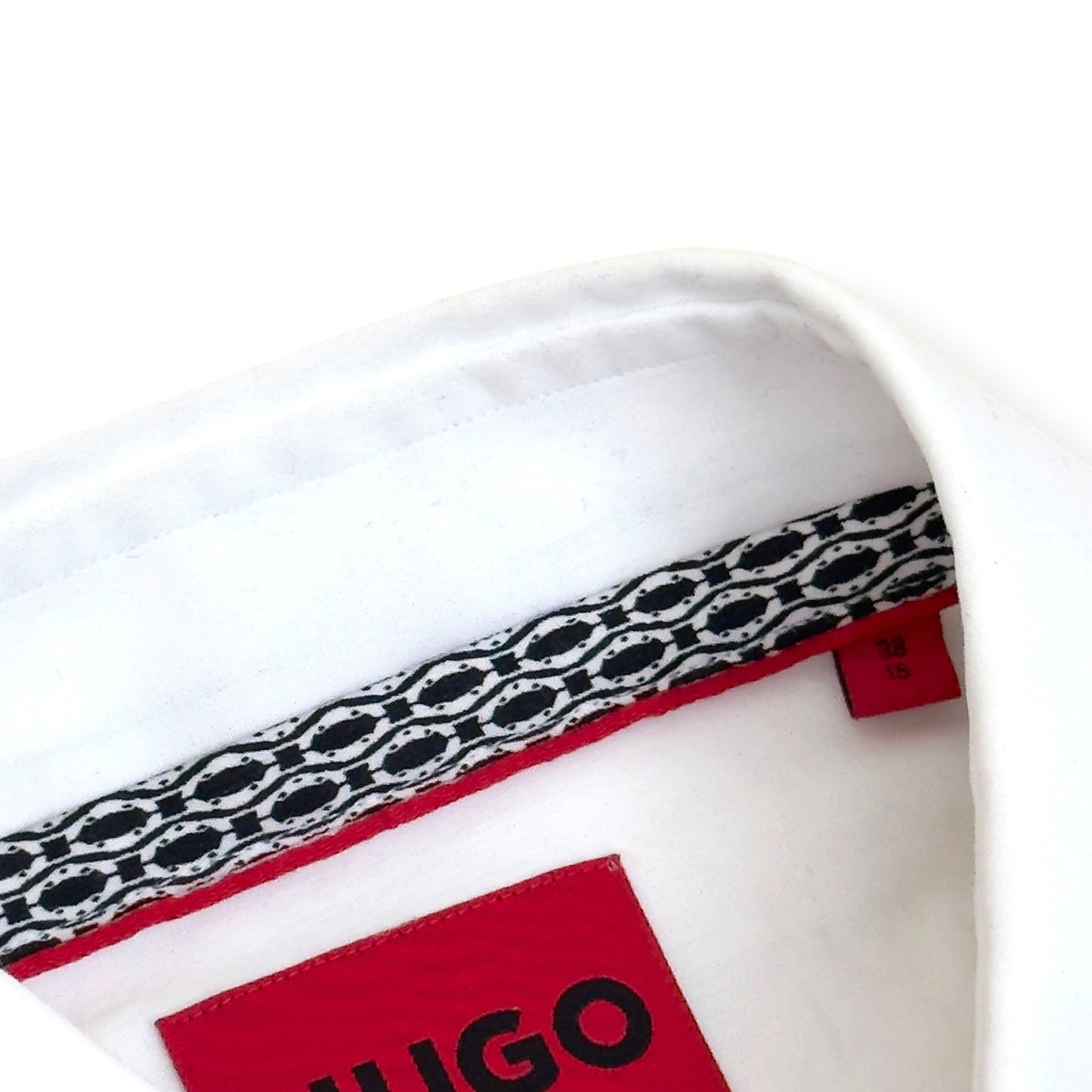 HUGO BOSS SLIM FIT COTTON SHIRT WHITE S | Small, White