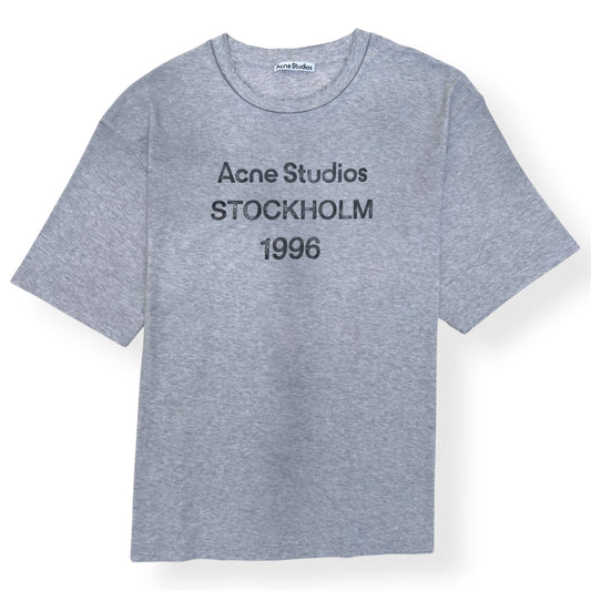 ACNE STUDIOS STOCKHOLM 1996 LOGO T-SHIRT GREY SIZE XXL | XXL, Grey