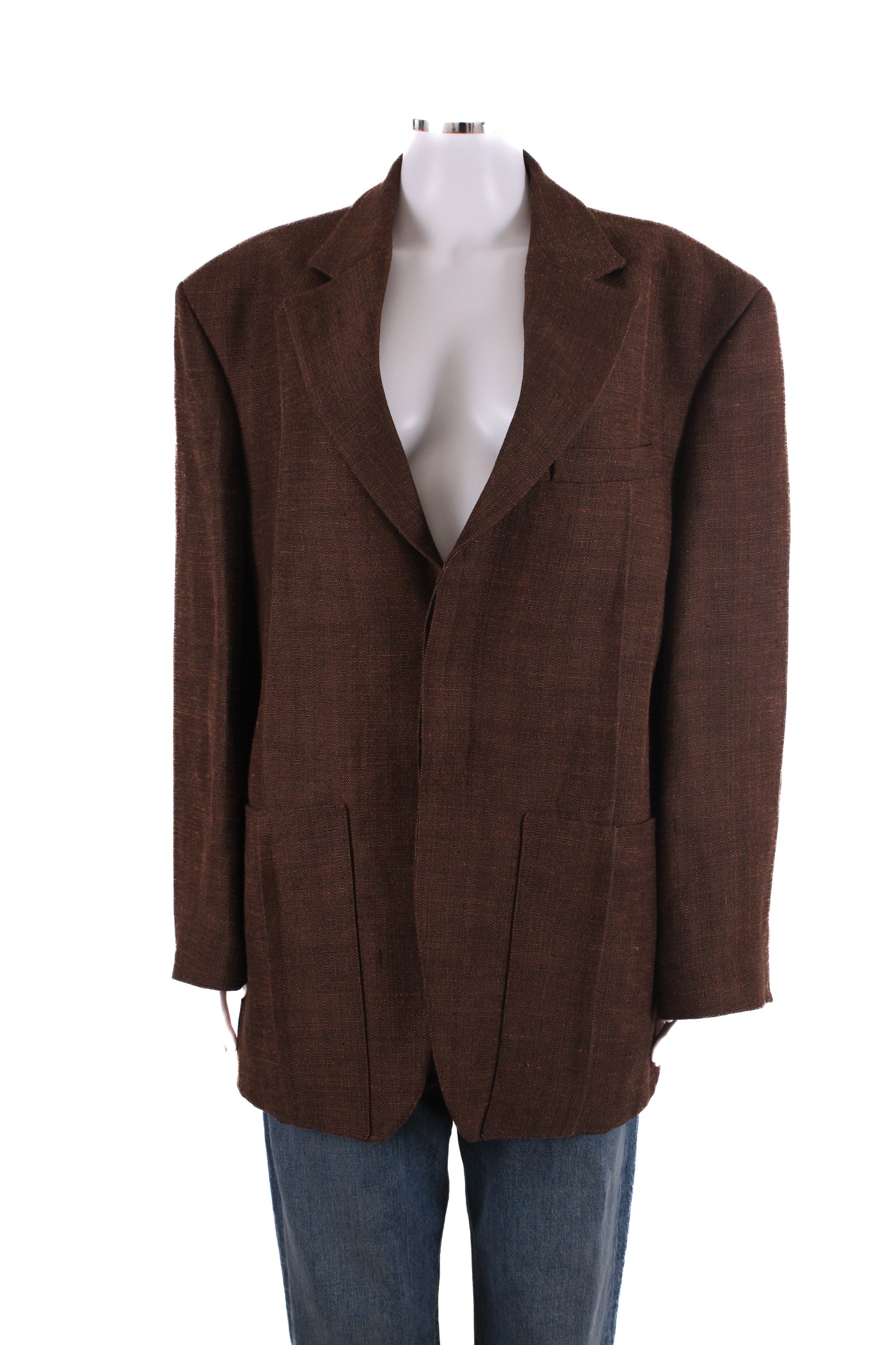 Jacquemus Le Raphia Blazer Brown 44 | O/S, Brown