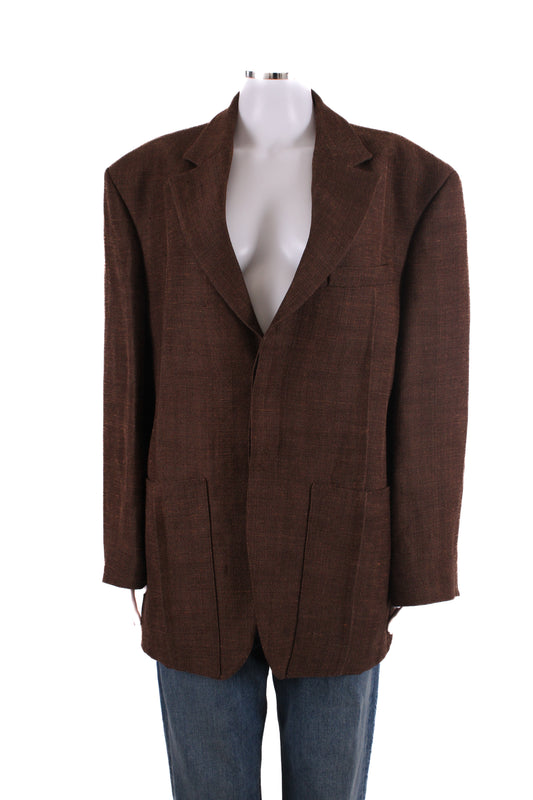 Jacquemus Le Raphia Blazer Brown 44 | O/S, Brown