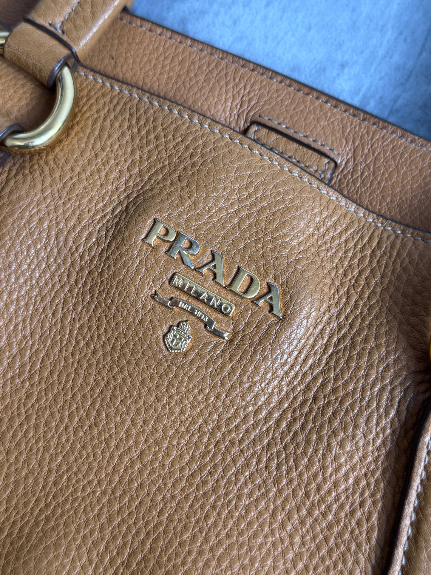 Prada Vitello Diano Leather Tote Bag