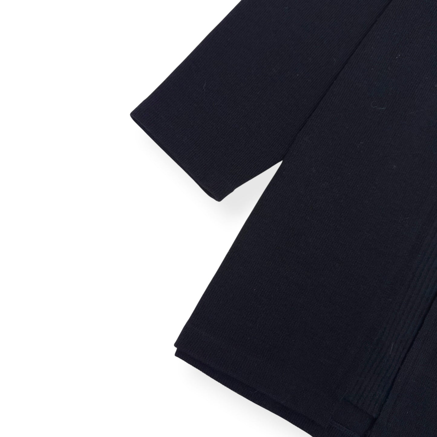 YOHJI YAMAMOTO POUR HOMME RIBBED HIGH NECK KNITTED JUMPER BLACK SIZE 3 / L | Large, Black