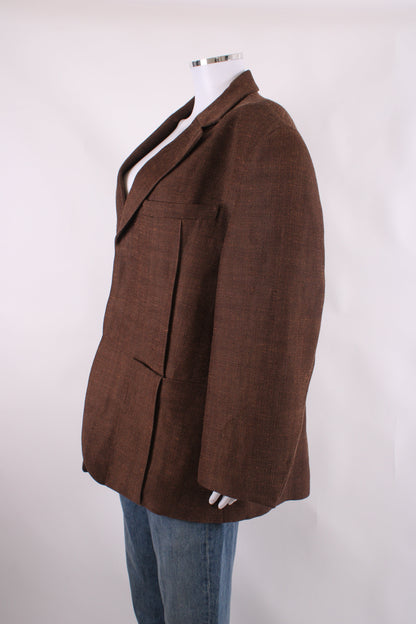 Jacquemus Le Raphia Blazer Brown 44 | O/S, Brown