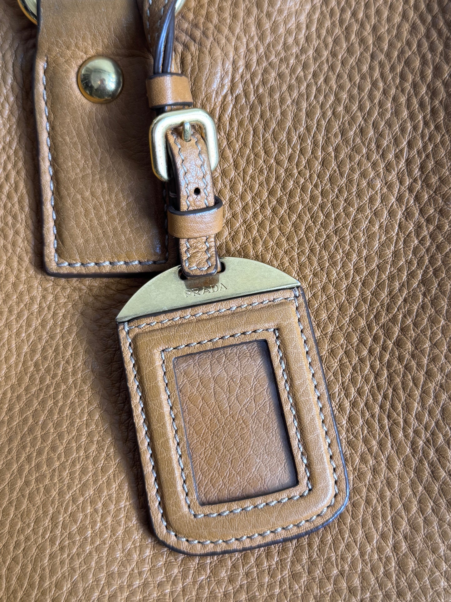 Prada Vitello Diano Leather Tote Bag