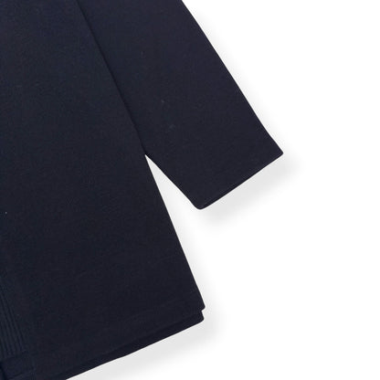 YOHJI YAMAMOTO POUR HOMME RIBBED HIGH NECK KNITTED JUMPER BLACK SIZE 3 / L | Large, Black
