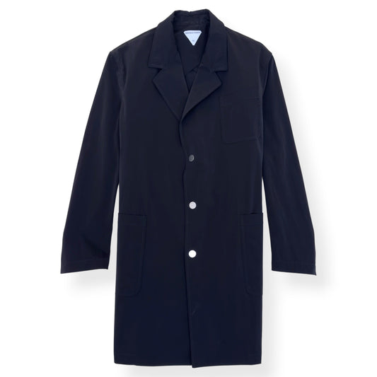 BOTTEGA VENETA LONGLINE SINGLE BREASTED COAT BLACK SIZE 54 / XXL | XXL, Black
