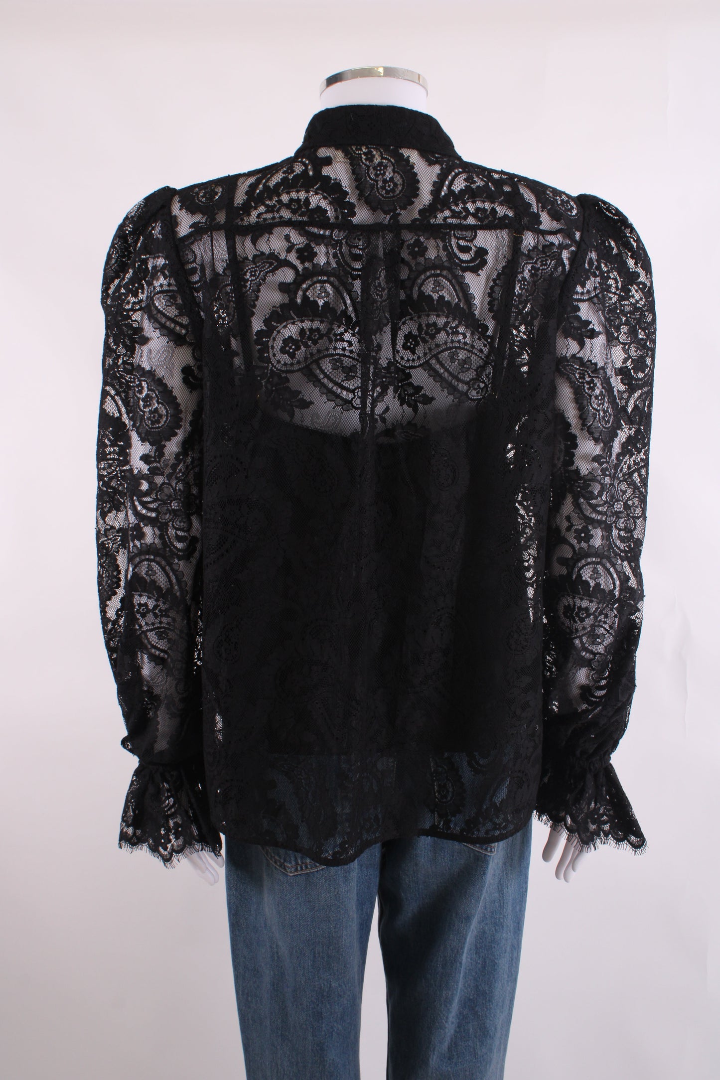 Zimmermann Lace Blouse Black 4 | O/S, Black