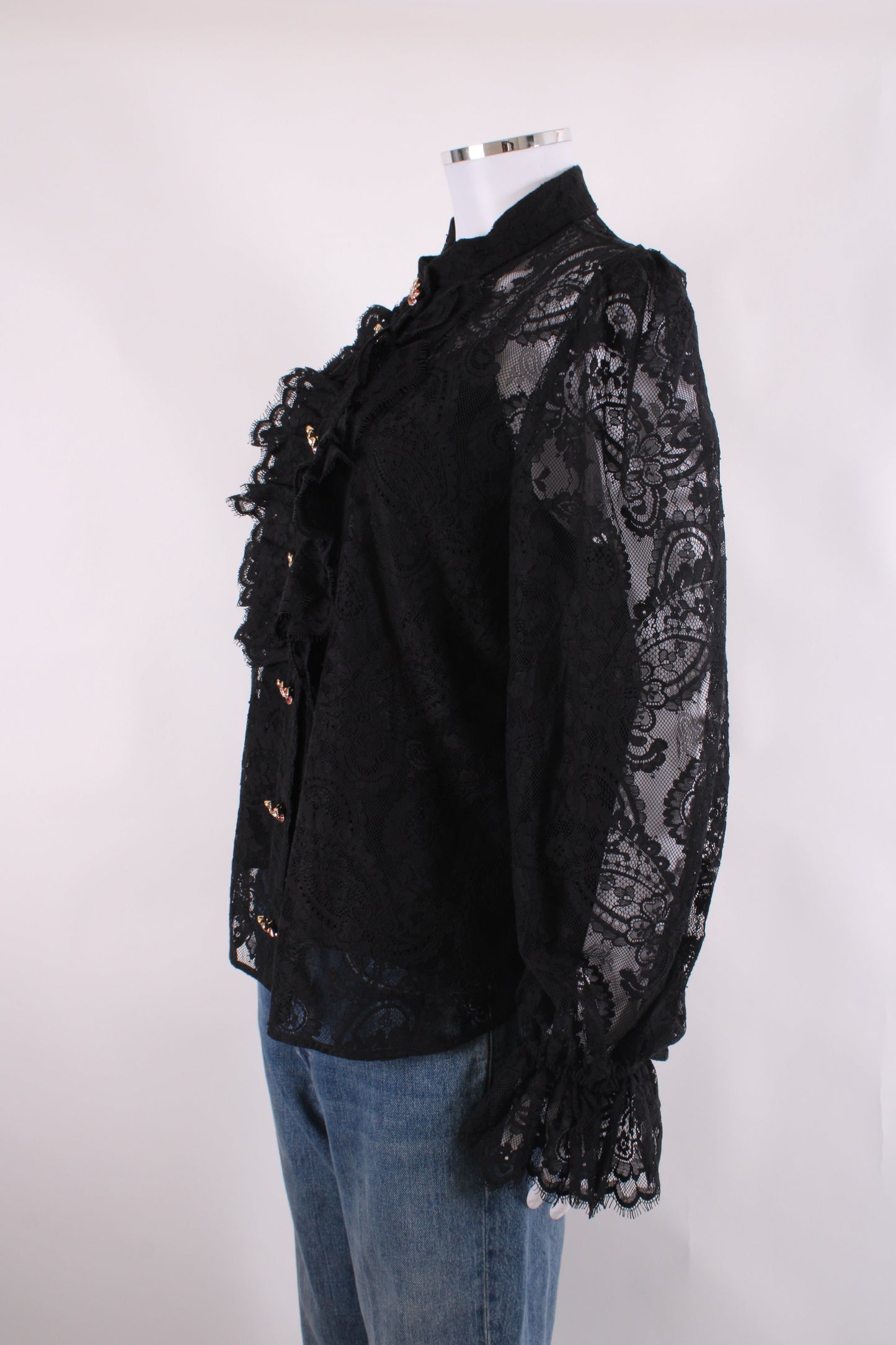 Zimmermann Lace Blouse Black 4 | O/S, Black