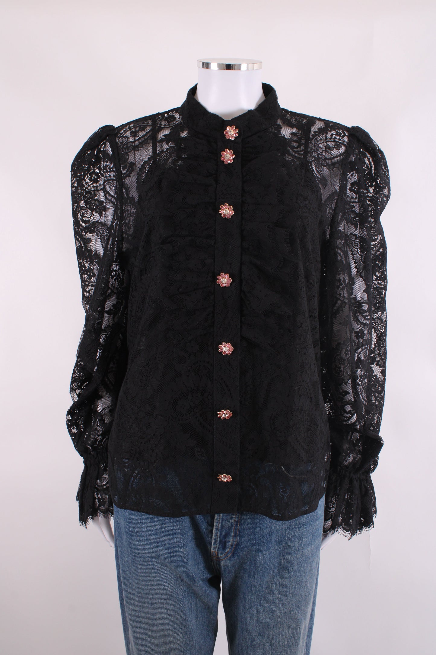 Zimmermann Lace Blouse Black 4 | O/S, Black