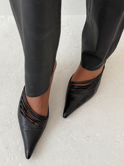 Leather pumps | DEFAULT TITLE, Black