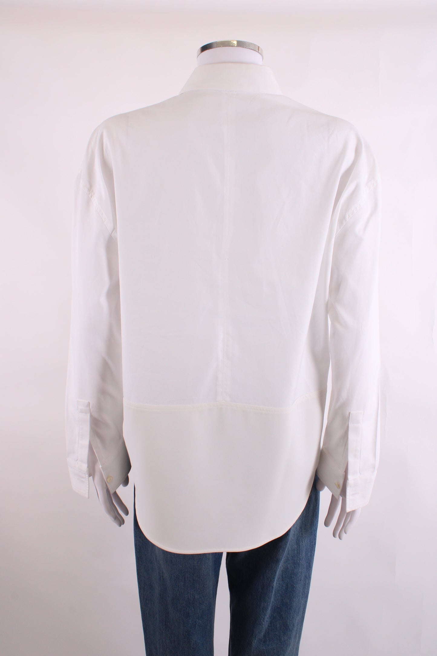 Balenciaga Panelled Shirt White 38 | O/S, White