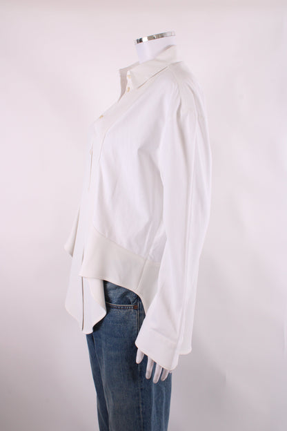 Balenciaga Panelled Shirt White 38 | O/S, White