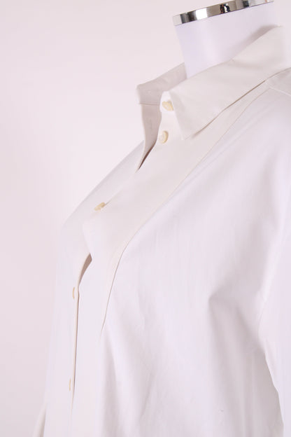Balenciaga Panelled Shirt White 38 | O/S, White