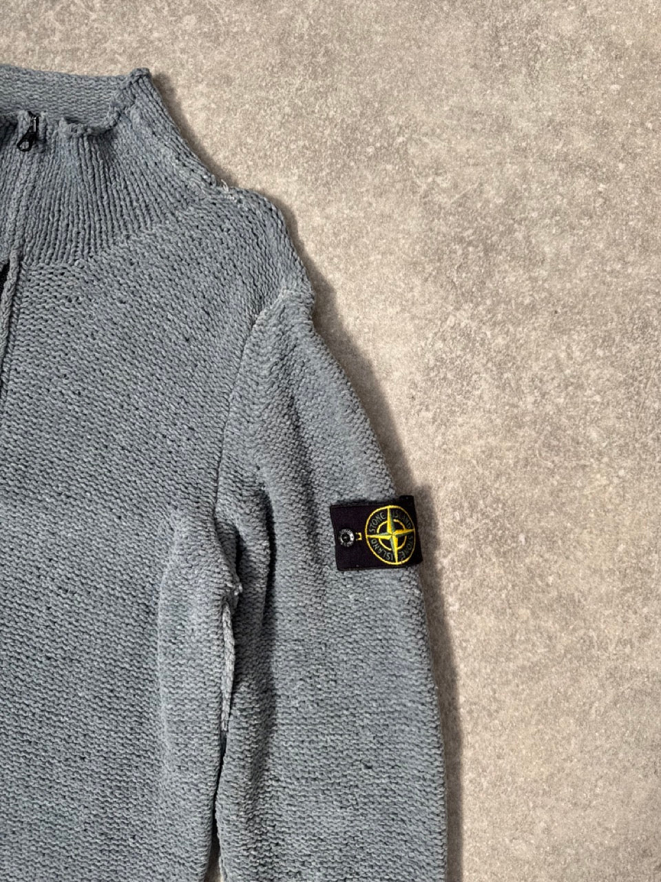 A/W 2001 Stone Island Wool Quarter Zip Sweater