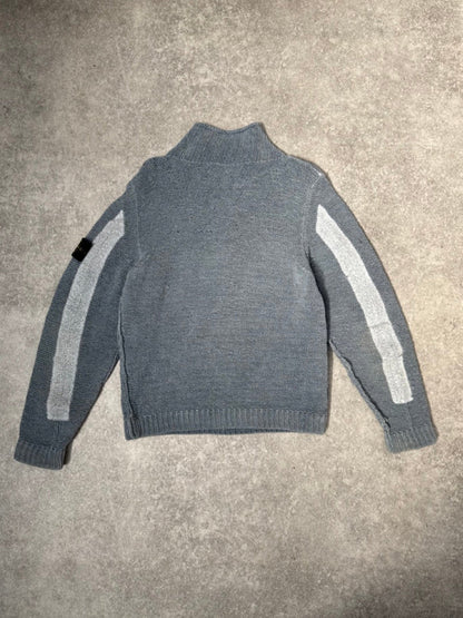A/W 2001 Stone Island Wool Quarter Zip Sweater