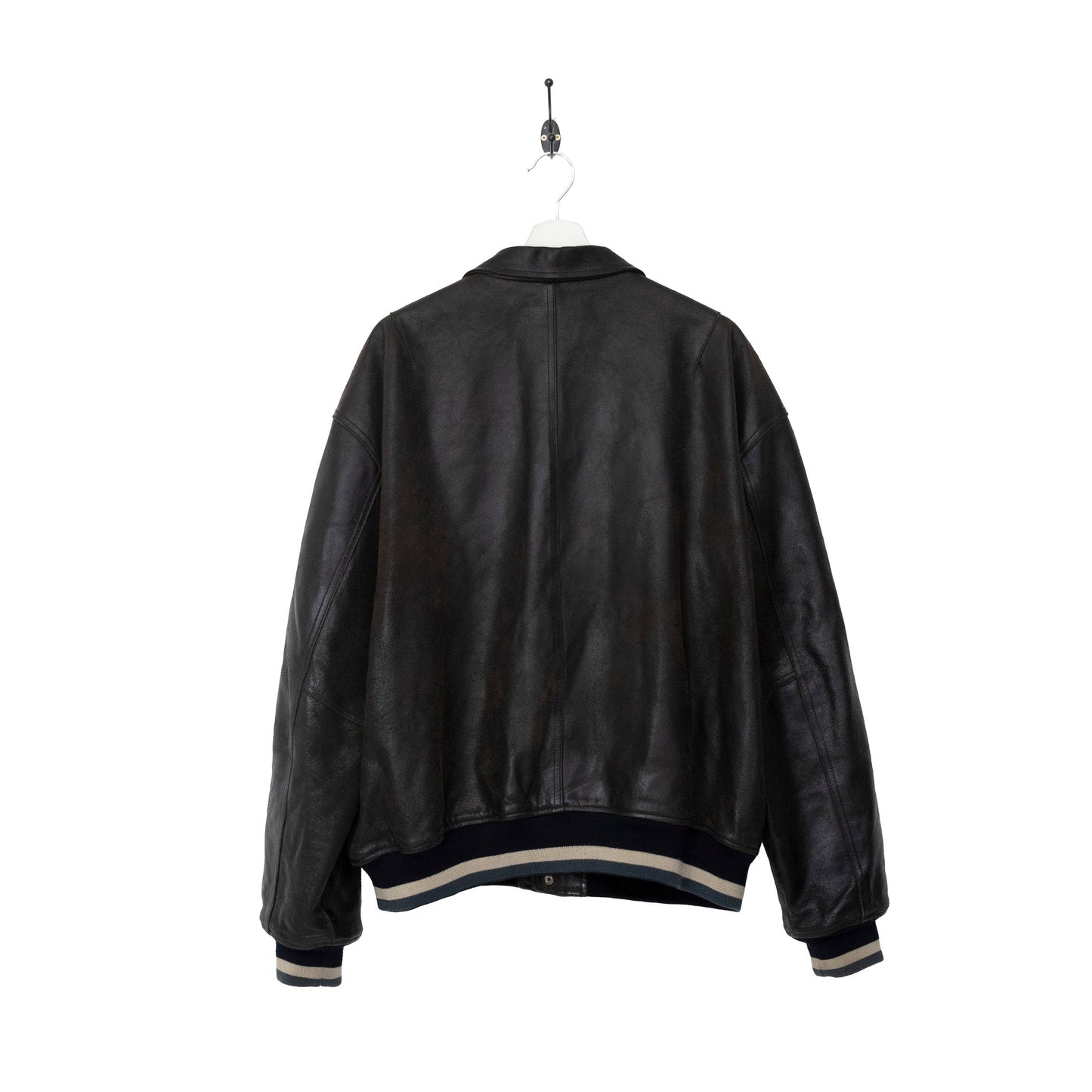 Diesel Varsity Style Leather Work Jacket