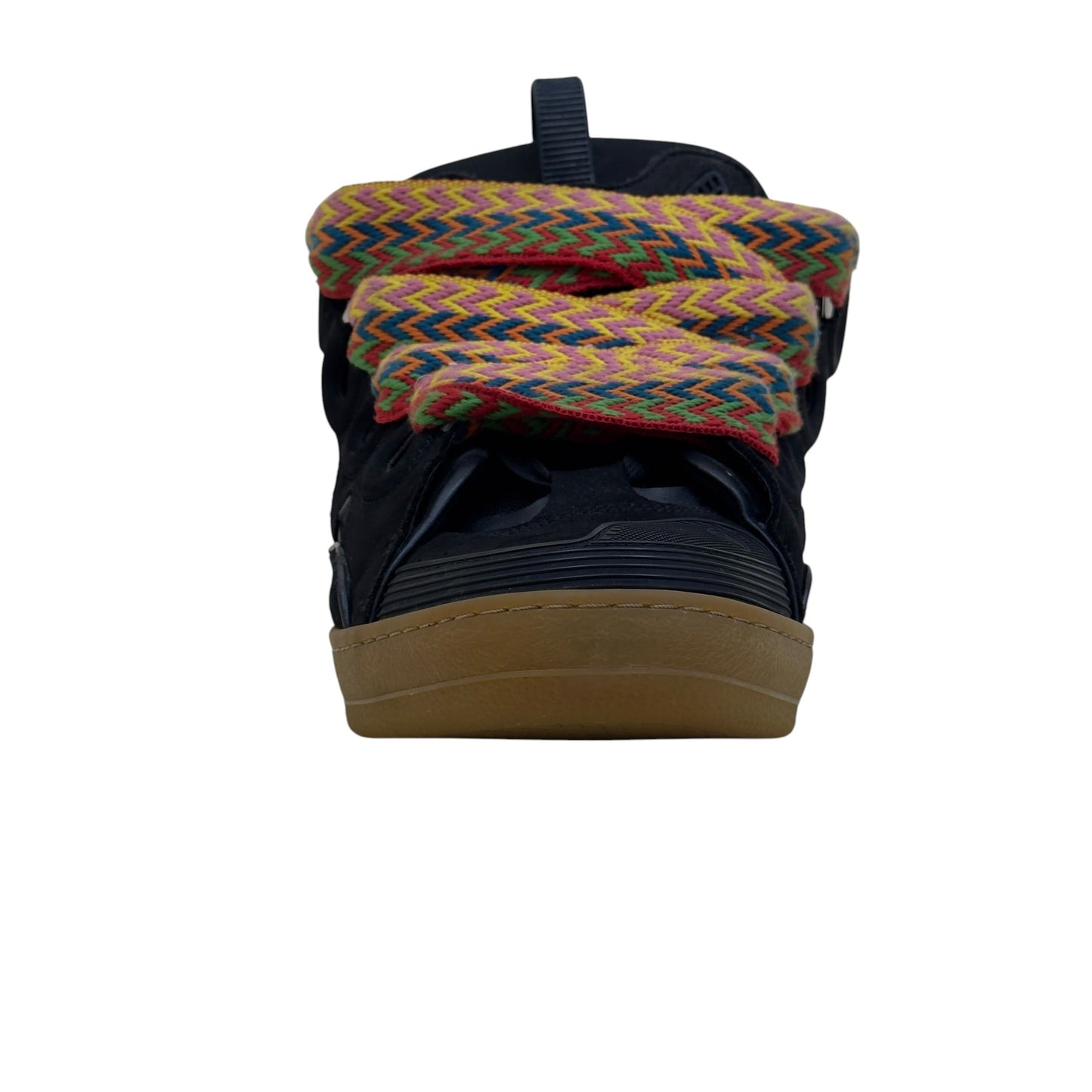 LANVIN CURB LEATHER SNEAKER BLACK / MULTICOLOURED 43 / UK9 | UK 9, Black