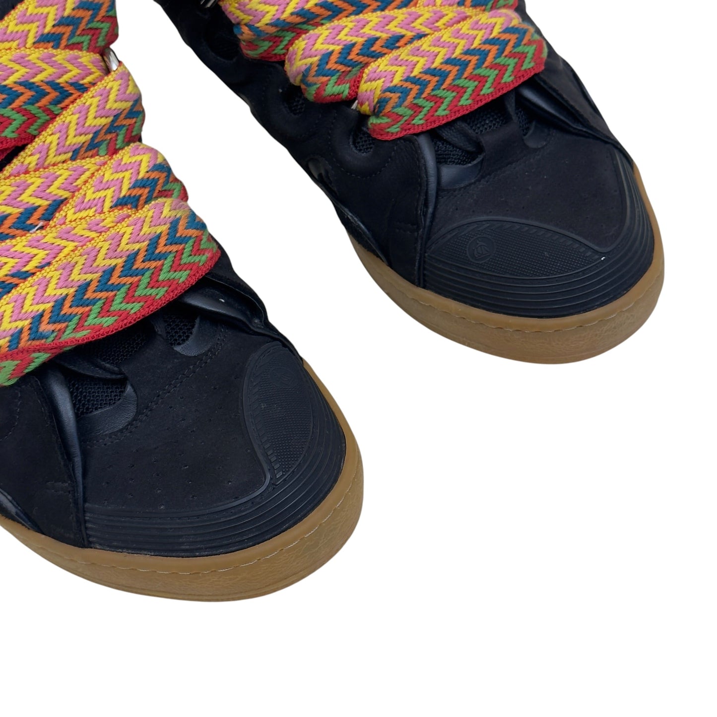 LANVIN CURB LEATHER SNEAKER BLACK / MULTICOLOURED 43 / UK9 | UK 9, Black