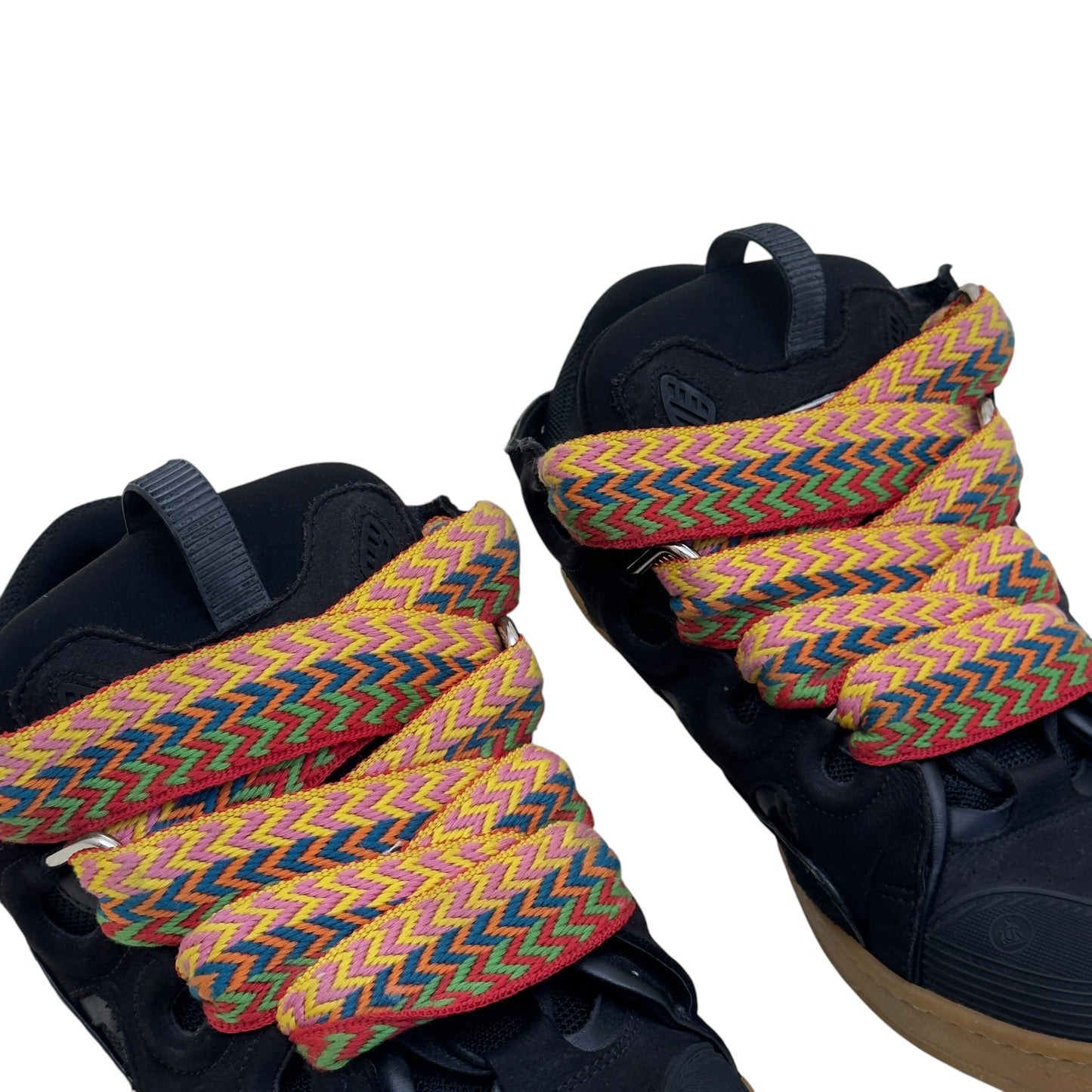 LANVIN CURB LEATHER SNEAKER BLACK / MULTICOLOURED 43 / UK9 | UK 9, Black