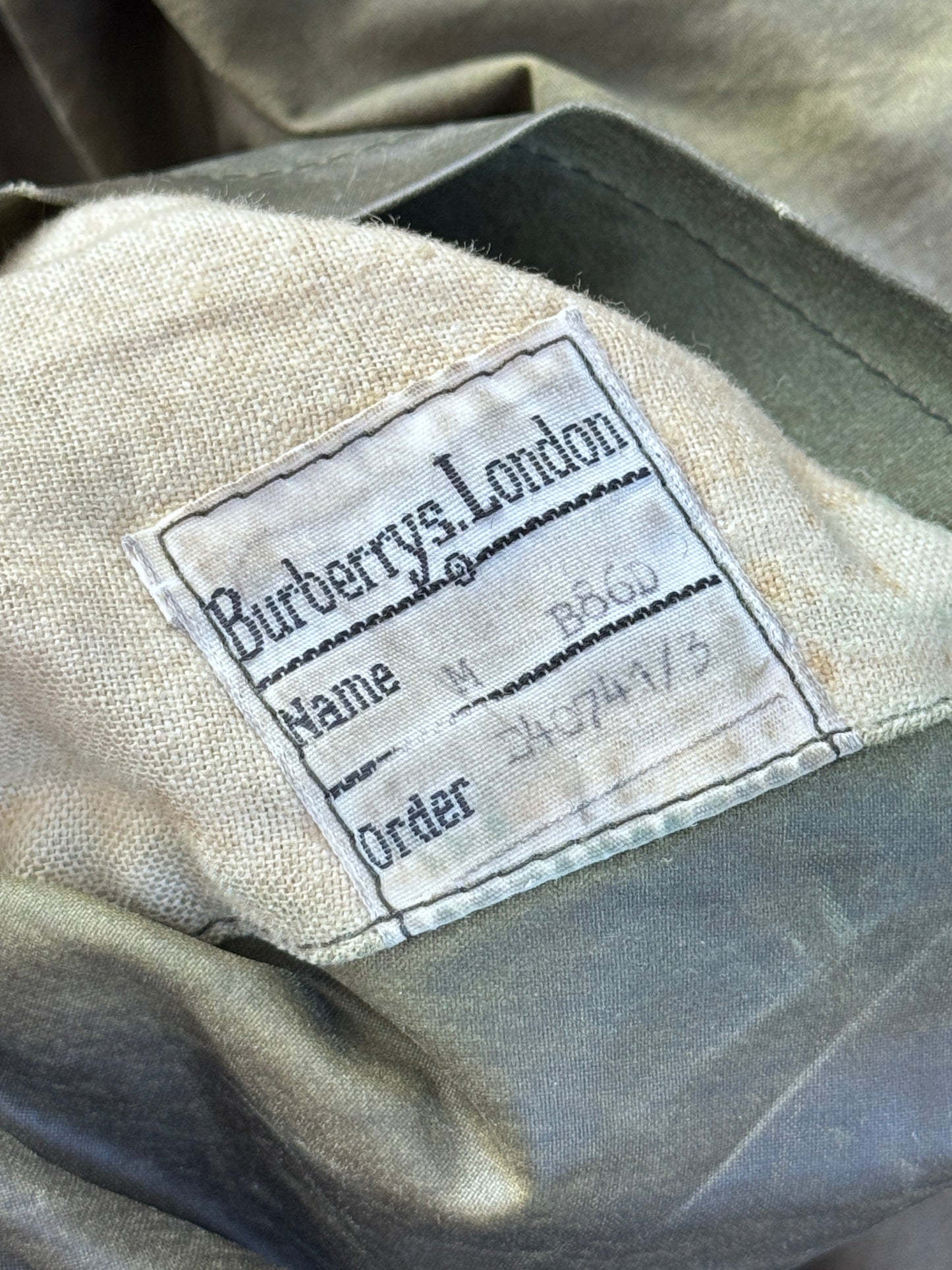 Burberry Waxed Canvas Coat