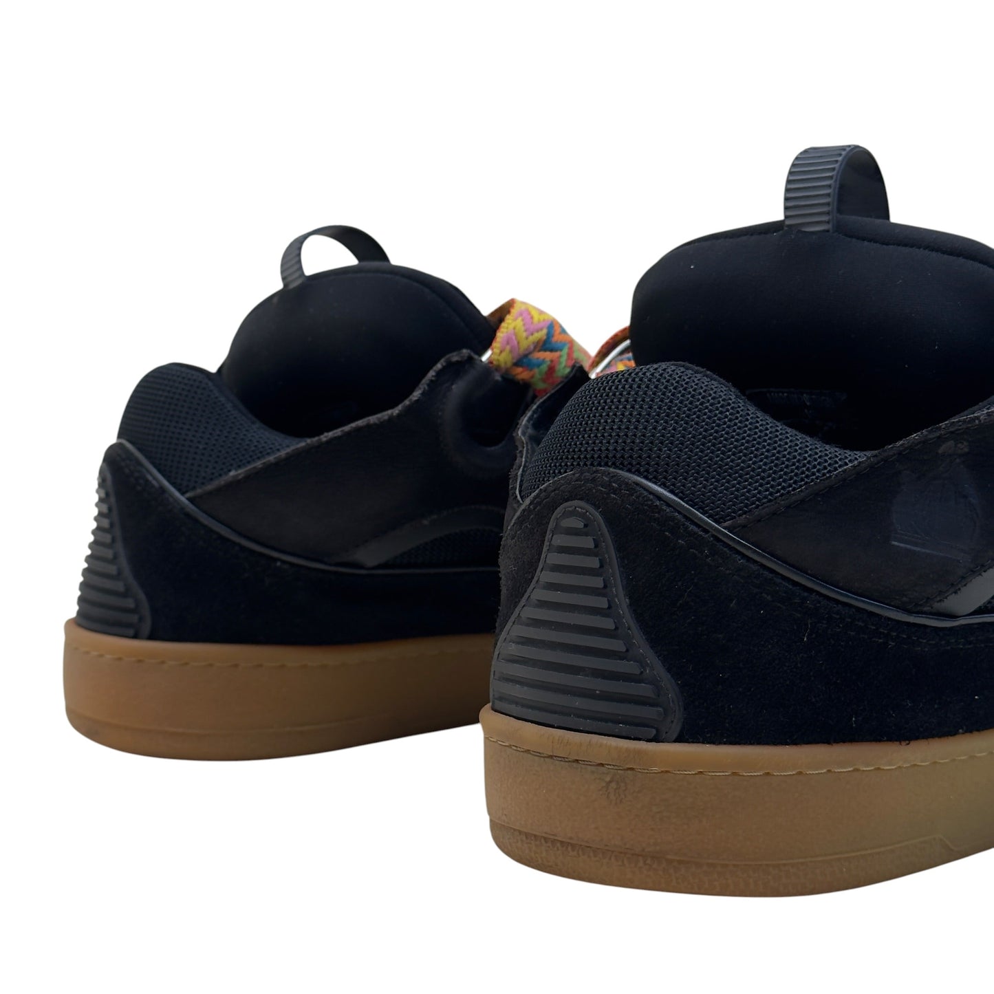 LANVIN CURB LEATHER SNEAKER BLACK / MULTICOLOURED 43 / UK9 | UK 9, Black