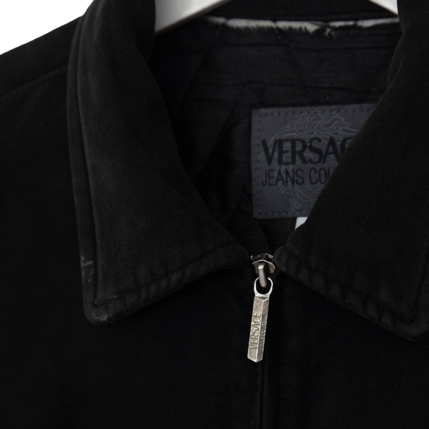 Versace Moleskin Back Embroidery Work Blouson