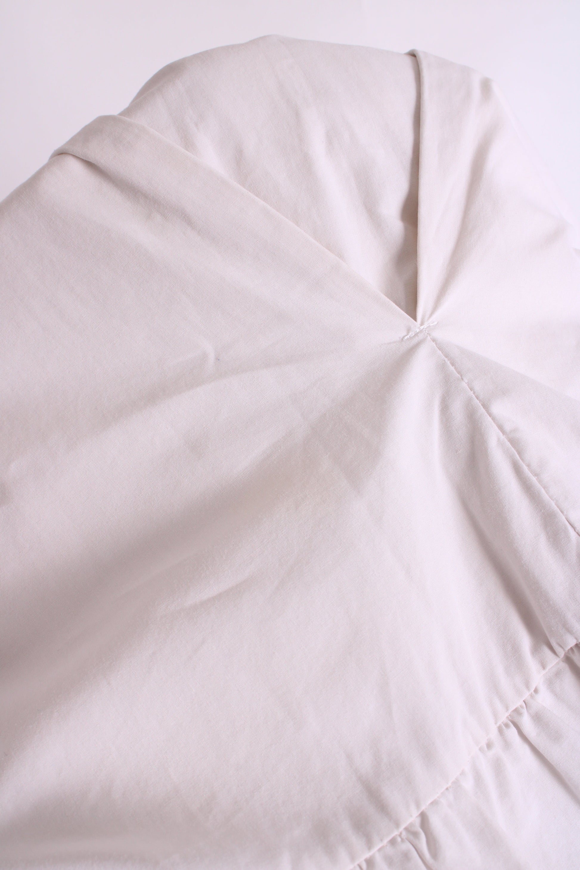 SENES ruffle cotton long sleeve dress White S | O/S, White