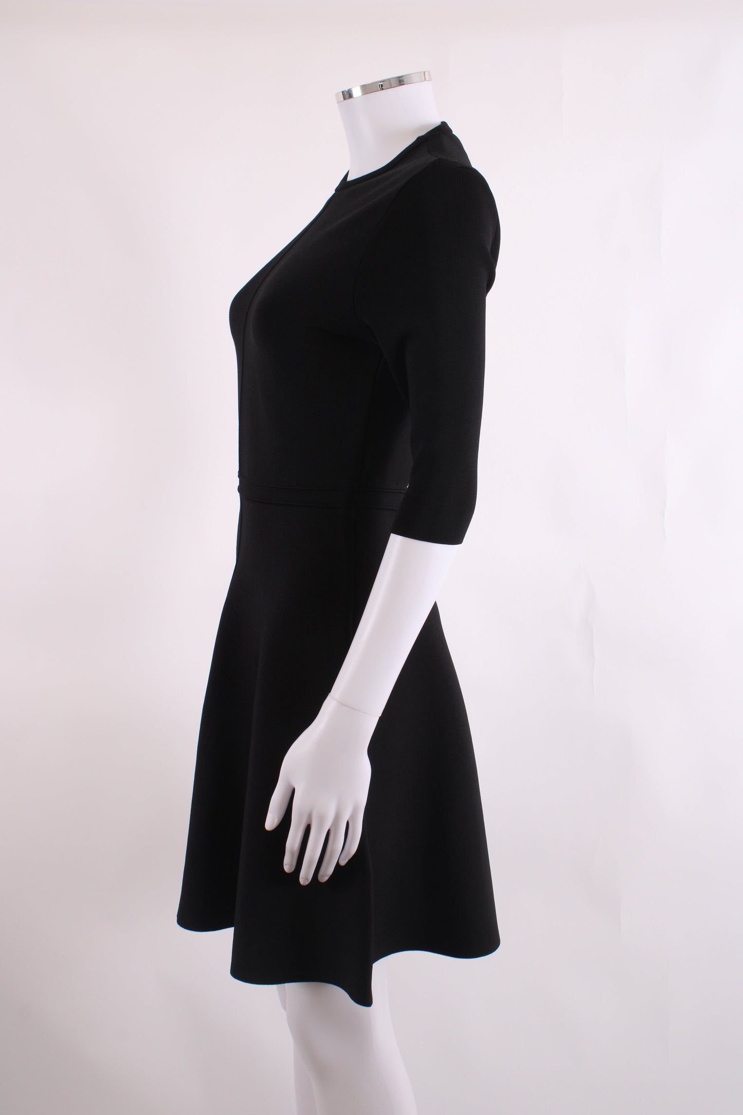 Victoria Victoria Beckham S/S Rib Knit Dress Black 10 | O/S, Black