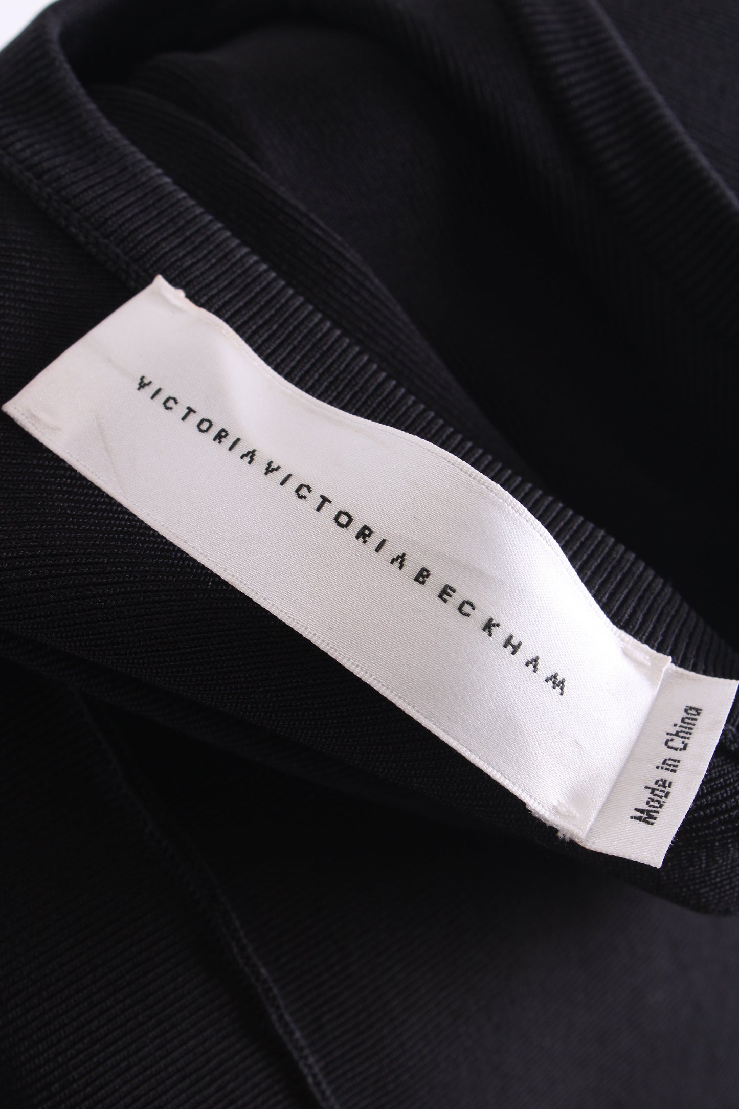 Victoria Victoria Beckham S/S Rib Knit Dress Black 10 | O/S, Black