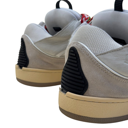 LANVIN CURB LEATHER SNEAKER WHITE / BLACK 43 / UK9 | UK 9, Black