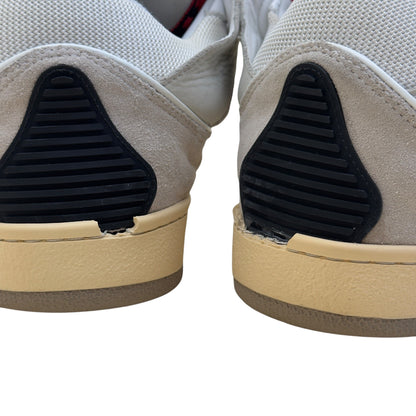 LANVIN CURB LEATHER SNEAKER WHITE / BLACK 43 / UK9 | UK 9, Black