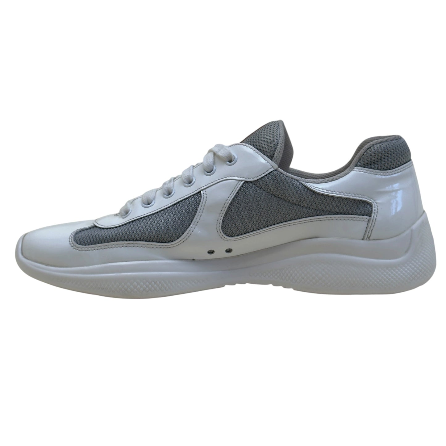 PRADA AMERICA'S CUP SNEAKERS WHITE / GREY UK9 | UK 9, Grey